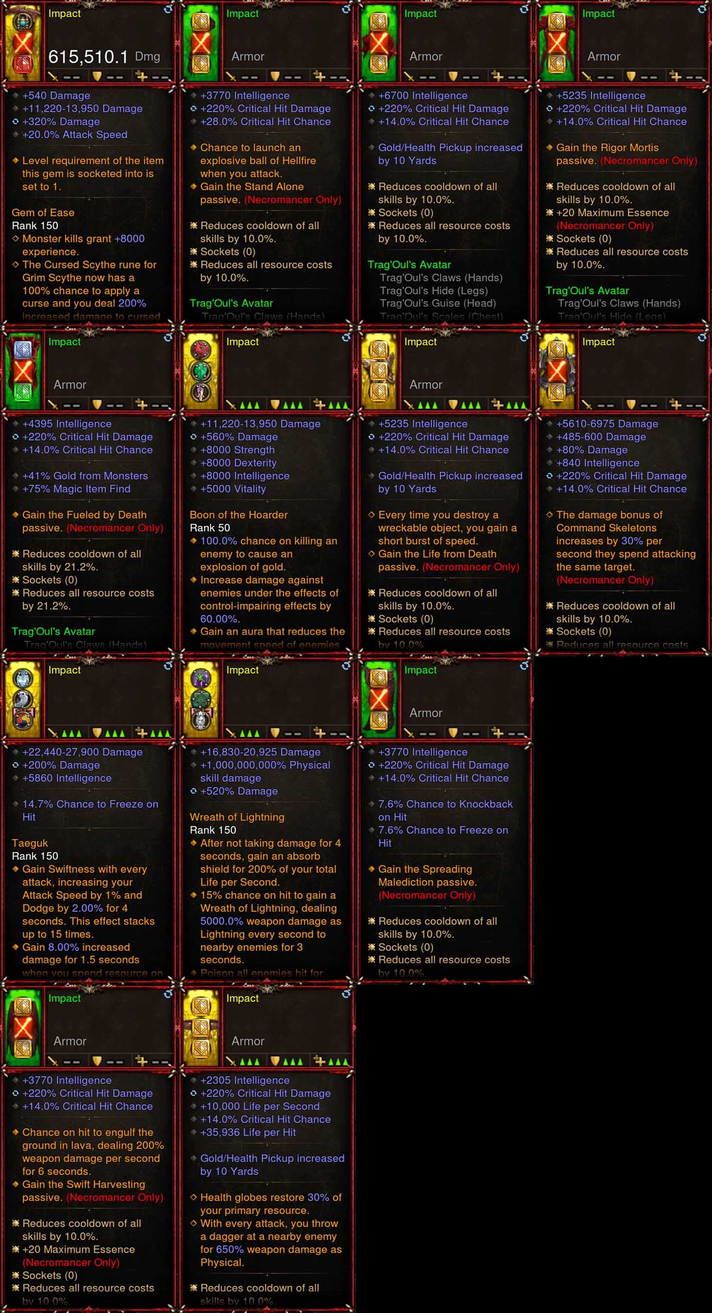 [Primal Ancient] 1-70 TragOuls Necromancer Set Impact for gRift 150 Diablo 3 Mods ROS Seasonal and Non Seasonal Save Mod - Modded Items and Gear - Hacks - Cheats - Trainers for Playstation 4 - Playstation 5 - Nintendo Switch - Xbox One