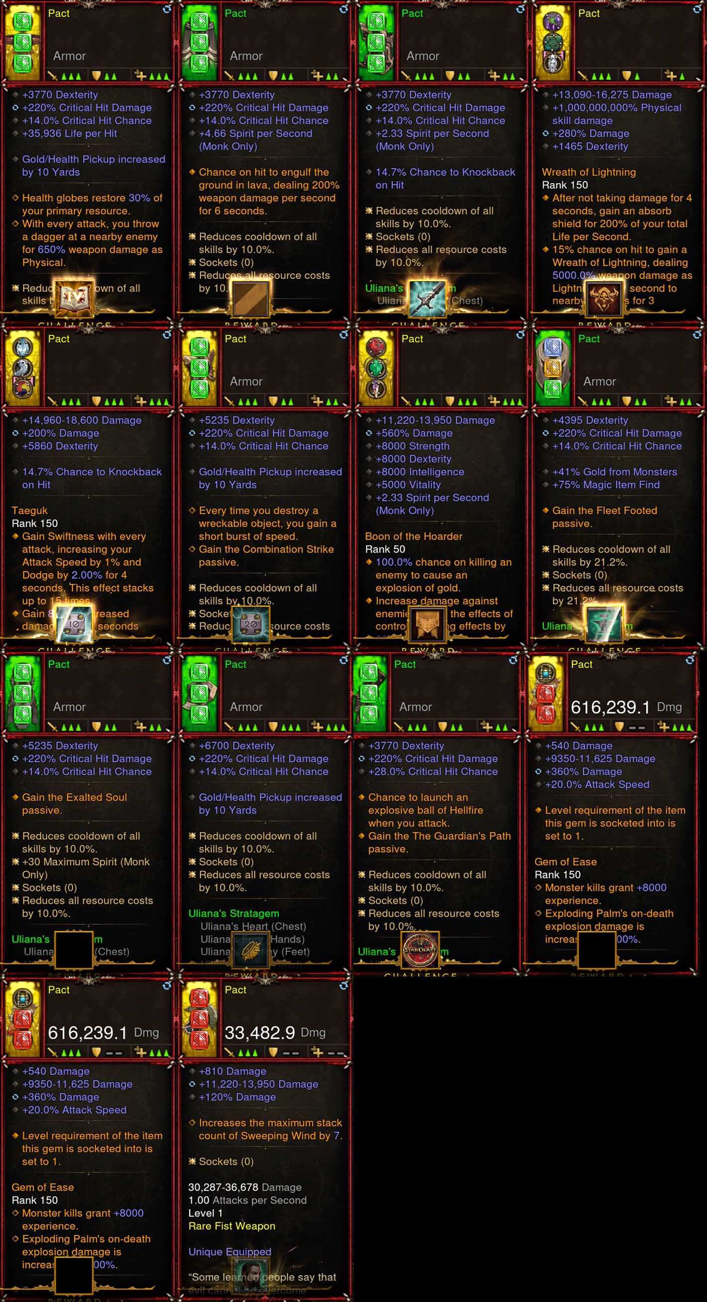 [Primal Ancient] 1-70 Ulania Monk Set Pact for gRift 150 Diablo 3 Mods ROS Seasonal and Non Seasonal Save Mod - Modded Items and Gear - Hacks - Cheats - Trainers for Playstation 4 - Playstation 5 - Nintendo Switch - Xbox One