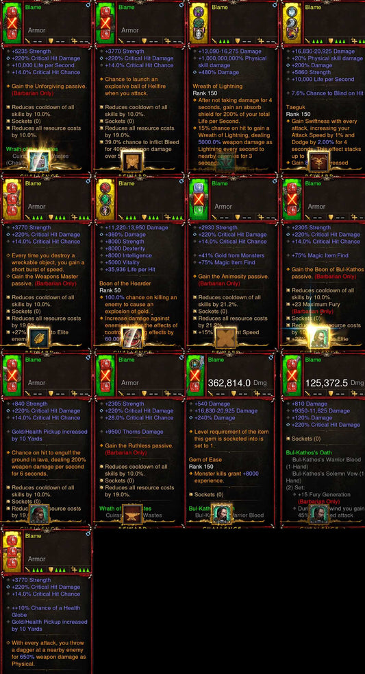 [Primal Ancient] 1-70 Waste Barbarian Set Blame for gRift 150 Diablo 3 Mods ROS Seasonal and Non Seasonal Save Mod - Modded Items and Gear - Hacks - Cheats - Trainers for Playstation 4 - Playstation 5 - Nintendo Switch - Xbox One