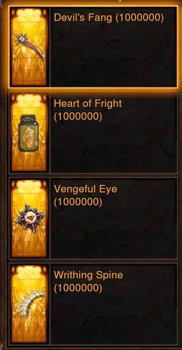 Old (Level 60) Hellfire Ring Crafting Materials-Diablo 3 Mods - Playstation 4, Xbox One, Nintendo Switch