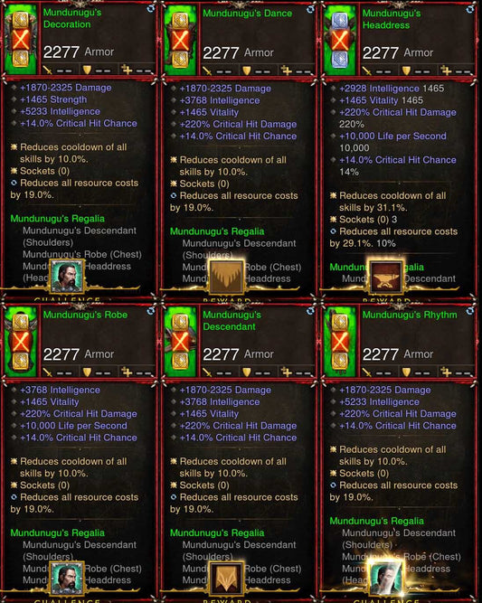 [Primal Ancient] 6x Piece Patch 2.6.8 Mundunugu Witch Doctor Set Diablo 3 Mods ROS Seasonal and Non Seasonal Save Mod - Modded Items and Gear - Hacks - Cheats - Trainers for Playstation 4 - Playstation 5 - Nintendo Switch - Xbox One