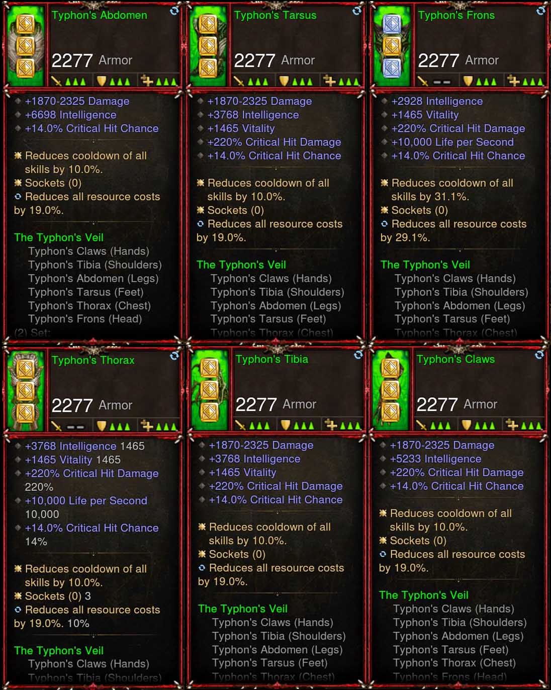 [Primal Ancient] 6x Piece Patch 2.6.8 Typhon Wizard Set Diablo 3 Mods ROS Seasonal and Non Seasonal Save Mod - Modded Items and Gear - Hacks - Cheats - Trainers for Playstation 4 - Playstation 5 - Nintendo Switch - Xbox One