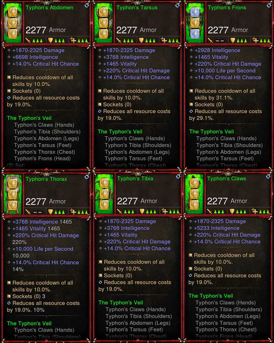 [Primal Ancient] 6x Piece Patch 2.6.8 Typhon Wizard Set Diablo 3 Mods ROS Seasonal and Non Seasonal Save Mod - Modded Items and Gear - Hacks - Cheats - Trainers for Playstation 4 - Playstation 5 - Nintendo Switch - Xbox One
