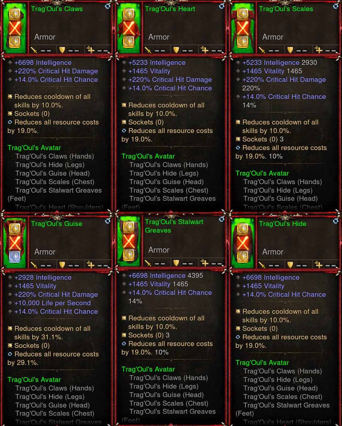 [Primal Ancient] 6x TragOul Necromancer Set Diablo 3 Mods ROS Seasonal and Non Seasonal Save Mod - Modded Items and Gear - Hacks - Cheats - Trainers for Playstation 4 - Playstation 5 - Nintendo Switch - Xbox One