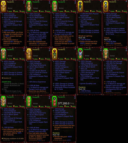 [Primal-Eth+S] Diablo 3 IMv6 Rathma Necromancer Set Pandemic (Very High Stats + All Eth Leg Affixes)-Modded Sets-Diablo 3 Mods ROS-Akirac Diablo 3 Mods Seasonal and Non Seasonal Save Mod - Modded Items and Sets Hacks - Cheats - Trainer - Editor for Playstation 4-Playstation 5-Nintendo Switch-Xbox One