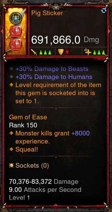 [Primal Ancient] 691k DPS Pig Sticker Diablo 3 Mods ROS Seasonal and Non Seasonal Save Mod - Modded Items and Gear - Hacks - Cheats - Trainers for Playstation 4 - Playstation 5 - Nintendo Switch - Xbox One