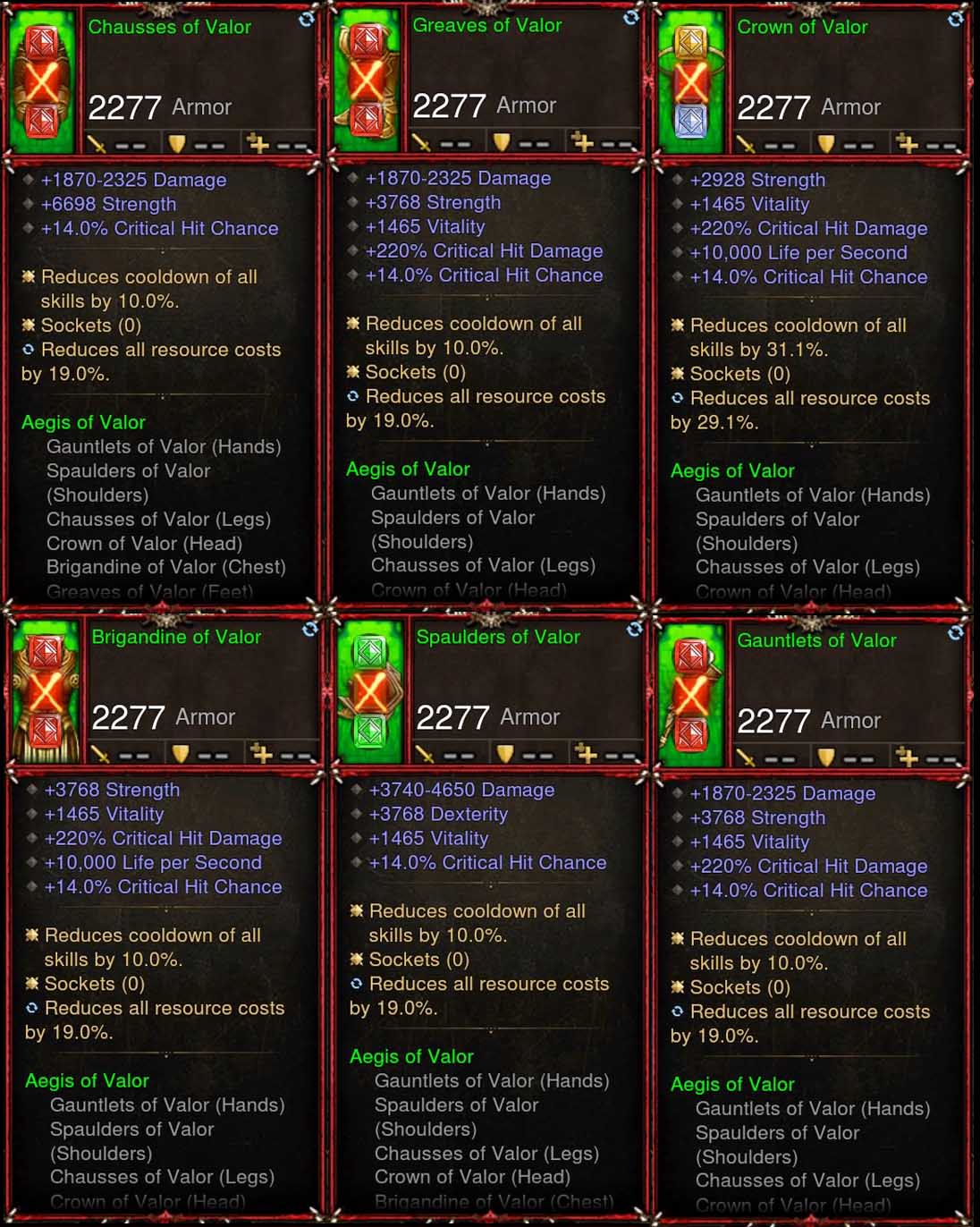 [Primal Ancient] 6x Piece Patch 2.6.7 Valor Crusader Set Diablo 3 Mods ROS Seasonal and Non Seasonal Save Mod - Modded Items and Gear - Hacks - Cheats - Trainers for Playstation 4 - Playstation 5 - Nintendo Switch - Xbox One