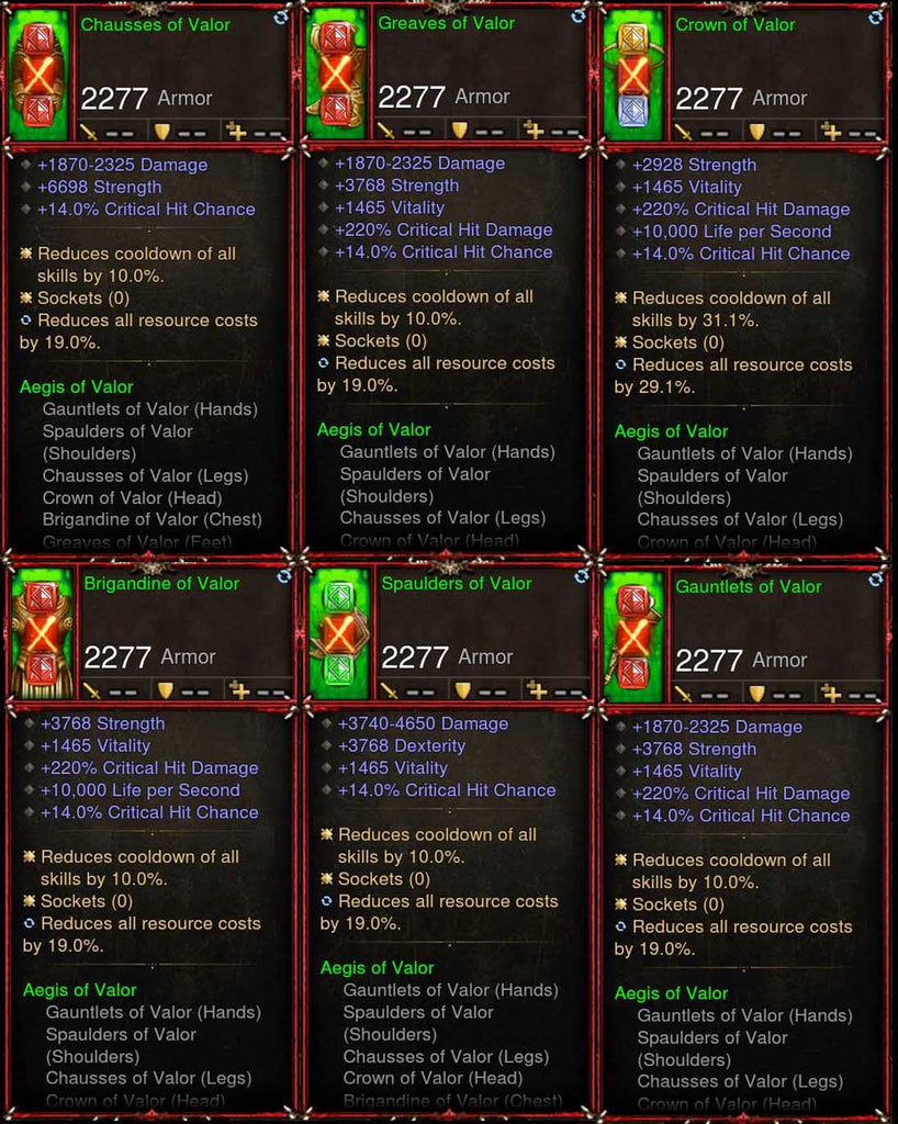 [Primal Ancient] 6x Piece Patch 2.6.7 Valor Crusader Set-Modded Sets-Diablo 3 Mods ROS-Akirac Diablo 3 Mods Seasonal and Non Seasonal Save Mod - Modded Items and Sets Hacks - Cheats - Trainer - Editor for Playstation 4-Playstation 5-Nintendo Switch-Xbox One