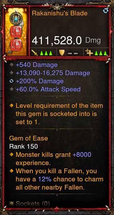 [Primal Ancient] 411k DPS Rakanishus Blade Diablo 3 Mods ROS Seasonal and Non Seasonal Save Mod - Modded Items and Gear - Hacks - Cheats - Trainers for Playstation 4 - Playstation 5 - Nintendo Switch - Xbox One