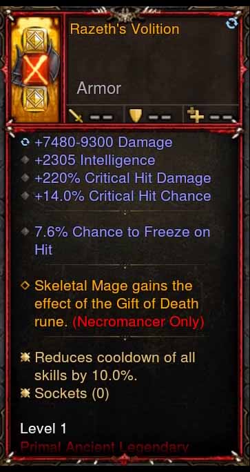 [Primal Ancient] [QUAD DPS] 1-70 Razeths Volition Modded Necromancer Shoulders Diablo 3 Mods ROS Seasonal and Non Seasonal Save Mod - Modded Items and Gear - Hacks - Cheats - Trainers for Playstation 4 - Playstation 5 - Nintendo Switch - Xbox One
