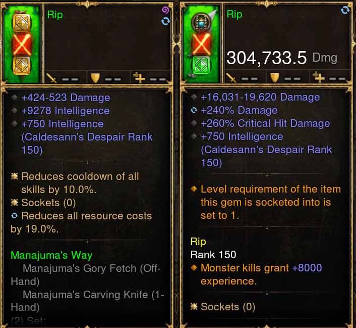Rip Addon: 304k + Mojo Actual DPS Manajuma's Combo Weapon Diablo 3 Mods ROS Seasonal and Non Seasonal Save Mod - Modded Items and Gear - Hacks - Cheats - Trainers for Playstation 4 - Playstation 5 - Nintendo Switch - Xbox One