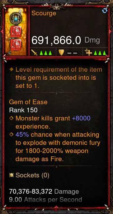 [Primal Ancient] 691k DPS Scourge - Diablo 3 Mods Store - Seasonal and non-seasonal - Modded Items and Gear for PlayStation 4, PlayStation 5, Nintendo Switch, and Xbox One