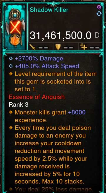 (Seasonal) [Ethereal-Primal Ancient] 31.4Mil Visual DPS Mang Shadow Killer Diablo 3 Mods ROS Seasonal and Non Seasonal Save Mod - Modded Items and Gear - Hacks - Cheats - Trainers for Playstation 4 - Playstation 5 - Nintendo Switch - Xbox One