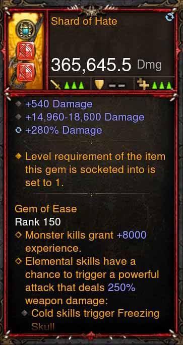 [Primal Ancient] 365k Actual DPS Shard of Hate-Diablo 3 Mods - Playstation 4, Xbox One, Nintendo Switch