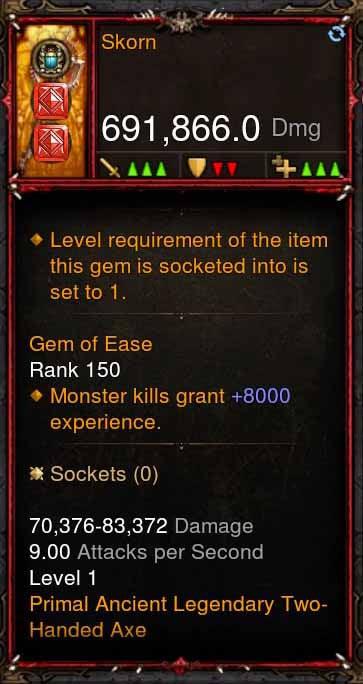 [Primal Ancient] 691k DPS Skorn - Diablo 3 Mods Store - Seasonal and non-seasonal - Modded Items and Gear for PlayStation 4, PlayStation 5, Nintendo Switch, and Xbox One