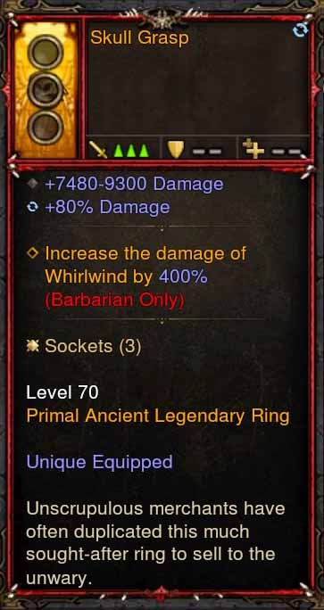 [Primal Ancient] [QUAD DPS] 2.6.1 Skull Grasp Ring Diablo 3 Mods ROS Seasonal and Non Seasonal Save Mod - Modded Items and Gear - Hacks - Cheats - Trainers for Playstation 4 - Playstation 5 - Nintendo Switch - Xbox One