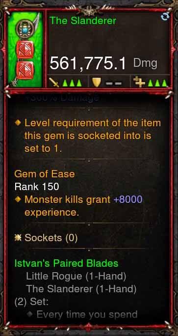 [Primal Ancient] 561k Actual DPS The Slander - Diablo 3 Mods Store - Seasonal and non-seasonal - Modded Items and Gear for PlayStation 4, PlayStation 5, Nintendo Switch, and Xbox One