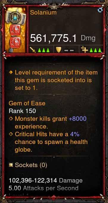 [Primal Ancient] 561k Actual DPS Solanium - Diablo 3 Mods Store - Seasonal and non-seasonal - Modded Items and Gear for PlayStation 4, PlayStation 5, Nintendo Switch, and Xbox One