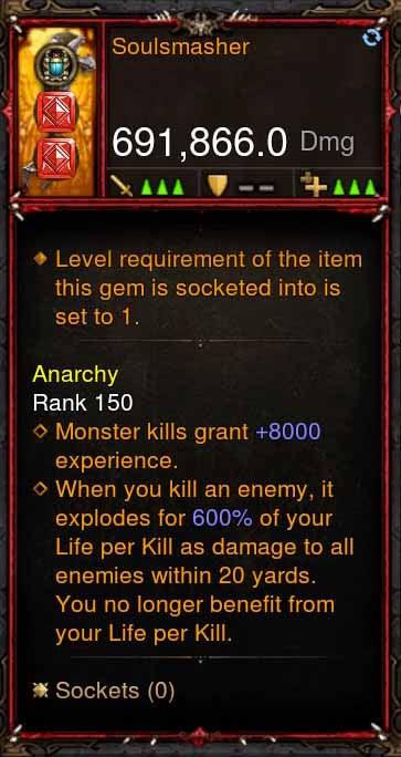 [Primal Ancient] 691k DPS Soulsmasher - Diablo 3 Mods Store - Seasonal and non-seasonal - Modded Items and Gear for PlayStation 4, PlayStation 5, Nintendo Switch, and Xbox One