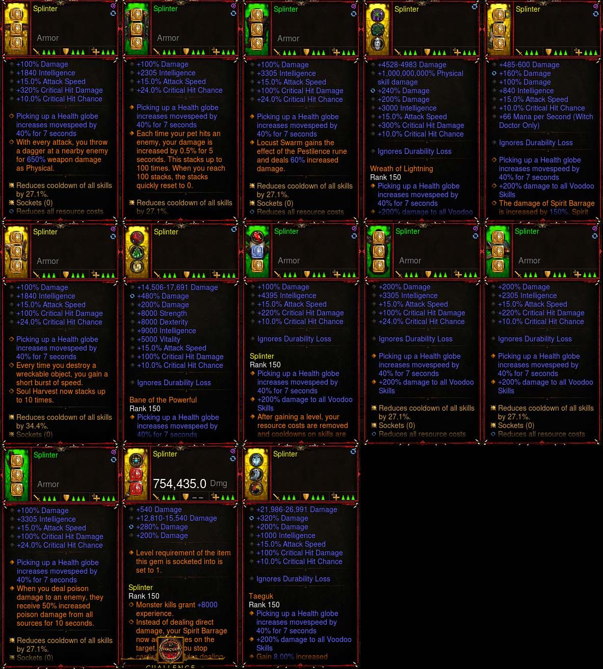 [Primal-Eth+SoulShard Infused Stats] [Quad] Diablo 3 IMv5 Mundunugu Witch Doctor Set Splinter Diablo 3 Mods ROS Seasonal and Non Seasonal Save Mod - Modded Items and Gear - Hacks - Cheats - Trainers for Playstation 4 - Playstation 5 - Nintendo Switch - Xbox One