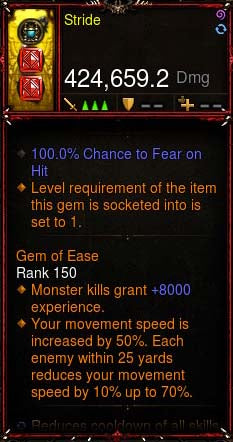 [Primal Eth+SoulShard Infused] Stride Standalone Upgraded 100% Fear + Movement Speed Bow Diablo 3 Mods ROS Seasonal and Non Seasonal Save Mod - Modded Items and Gear - Hacks - Cheats - Trainers for Playstation 4 - Playstation 5 - Nintendo Switch - Xbox One