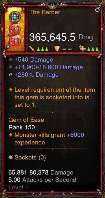 [Primal Ancient] 365k Actual DPS The Barber Diablo 3 Mods ROS Seasonal and Non Seasonal Save Mod - Modded Items and Gear - Hacks - Cheats - Trainers for Playstation 4 - Playstation 5 - Nintendo Switch - Xbox One
