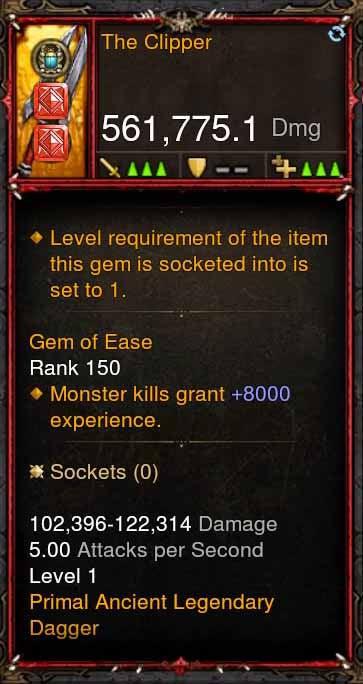 [Primal Ancient] 561k Actual DPS The Clipper - Diablo 3 Mods Store - Seasonal and non-seasonal - Modded Items and Gear for PlayStation 4, PlayStation 5, Nintendo Switch, and Xbox One