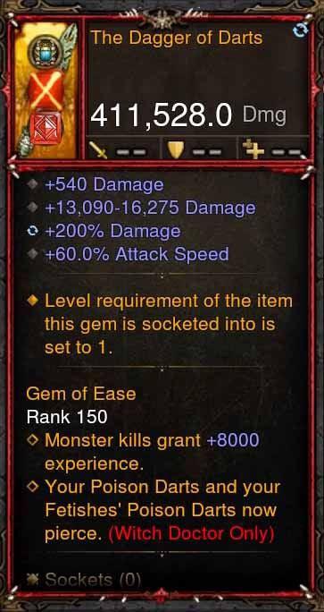 [Primal Ancient] 411k DPS The Dagger of Darts Diablo 3 Mods ROS Seasonal and Non Seasonal Save Mod - Modded Items and Gear - Hacks - Cheats - Trainers for Playstation 4 - Playstation 5 - Nintendo Switch - Xbox One
