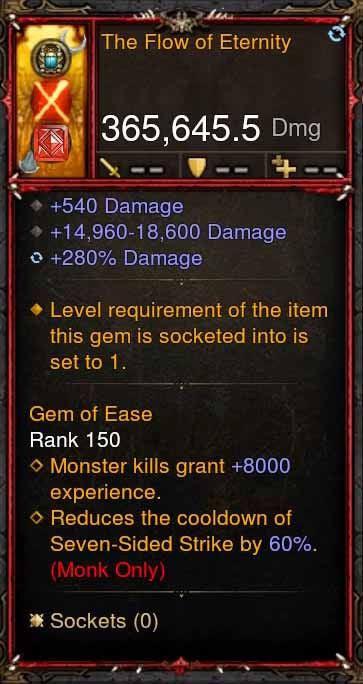 [Primal Ancient] 365k Actual DPS The Flow of Eternity-Diablo 3 Mods - Playstation 4, Xbox One, Nintendo Switch