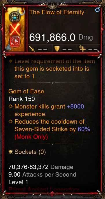 [Primal Ancient] 691k DPS The Flow of Eternity - Diablo 3 Mods Store - Seasonal and non-seasonal - Modded Items and Gear for PlayStation 4, PlayStation 5, Nintendo Switch, and Xbox One