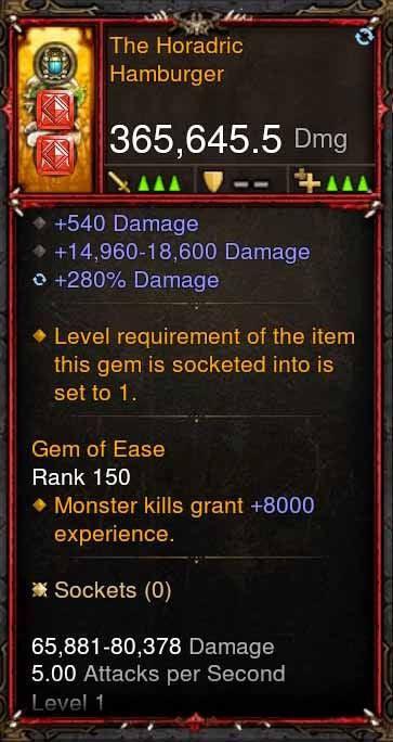 [Primal Ancient] 365k Actual DPS The Horadric Hamburger Diablo 3 Mods ROS Seasonal and Non Seasonal Save Mod - Modded Items and Gear - Hacks - Cheats - Trainers for Playstation 4 - Playstation 5 - Nintendo Switch - Xbox One