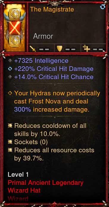 [Primal Ancient] 2.6.8 The Magistrate Wizard Helm Diablo 3 Mods ROS Seasonal and Non Seasonal Save Mod - Modded Items and Gear - Hacks - Cheats - Trainers for Playstation 4 - Playstation 5 - Nintendo Switch - Xbox One