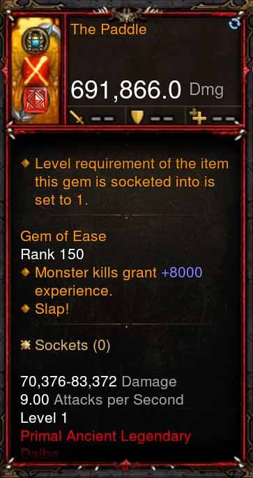 [Primal Ancient] 691k DPS The Paddle Diablo 3 Mods ROS Seasonal and Non Seasonal Save Mod - Modded Items and Gear - Hacks - Cheats - Trainers for Playstation 4 - Playstation 5 - Nintendo Switch - Xbox One