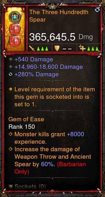 [Primal Ancient] 365k Actual DPS The Three Hundredth Spear Diablo 3 Mods ROS Seasonal and Non Seasonal Save Mod - Modded Items and Gear - Hacks - Cheats - Trainers for Playstation 4 - Playstation 5 - Nintendo Switch - Xbox One