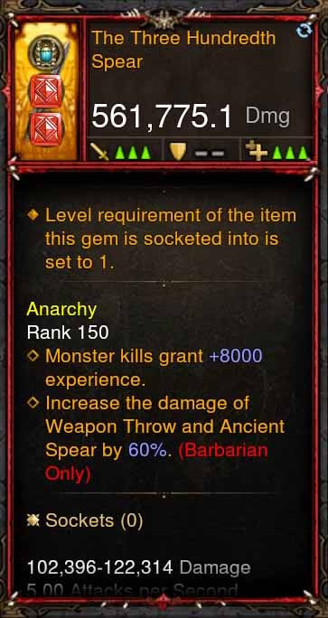 [Primal Ancient] 561k Actual DPS The Three Hundredth Spear Diablo 3 Mods ROS Seasonal and Non Seasonal Save Mod - Modded Items and Gear - Hacks - Cheats - Trainers for Playstation 4 - Playstation 5 - Nintendo Switch - Xbox One