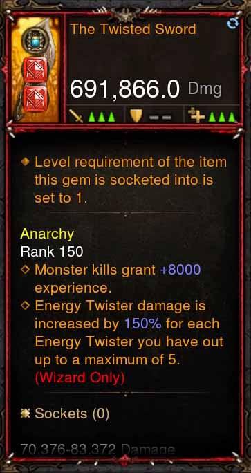 [Primal Ancient] 691k DPS The Twisted Sword Diablo 3 Mods ROS Seasonal and Non Seasonal Save Mod - Modded Items and Gear - Hacks - Cheats - Trainers for Playstation 4 - Playstation 5 - Nintendo Switch - Xbox One