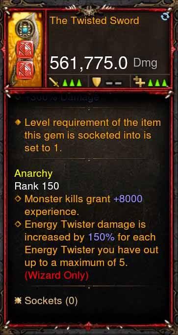 [Primal Ancient] 561k Actual DPS The Twisted Sword - Diablo 3 Mods Store - Seasonal and non-seasonal - Modded Items and Gear for PlayStation 4, PlayStation 5, Nintendo Switch, and Xbox One