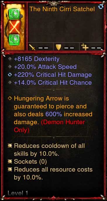 [Primal Ancient] 2.6.9 The Ninth Cirri Satchel Quiver-Armor-Diablo 3 Mods ROS-Akirac Diablo 3 Mods Seasonal and Non Seasonal Save Mod - Modded Items and Sets Hacks - Cheats - Trainer - Editor for Playstation 4-Playstation 5-Nintendo Switch-Xbox One