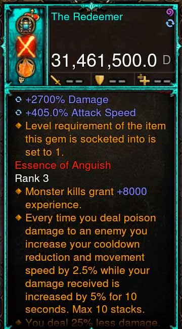 (Seasonal) [Ethereal-Primal Ancient] 31.4Mil Visual DPS The Redeemer Diablo 3 Mods ROS Seasonal and Non Seasonal Save Mod - Modded Items and Gear - Hacks - Cheats - Trainers for Playstation 4 - Playstation 5 - Nintendo Switch - Xbox One