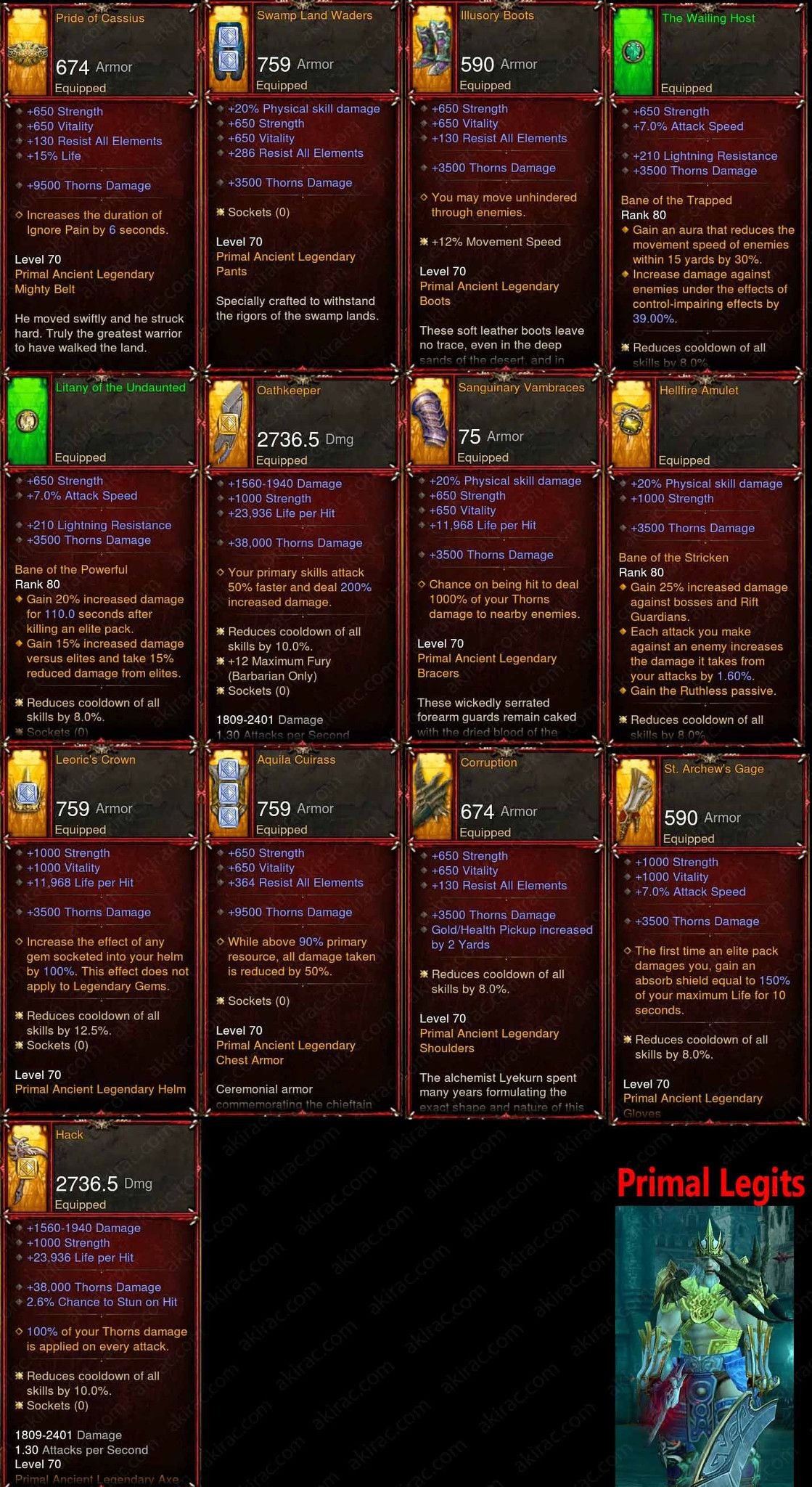 [Primal Ancient] Fake Legit Thorns Barb (Remake) Diablo 3 Mods ROS Seasonal and Non Seasonal Save Mod - Modded Items and Gear - Hacks - Cheats - Trainers for Playstation 4 - Playstation 5 - Nintendo Switch - Xbox One