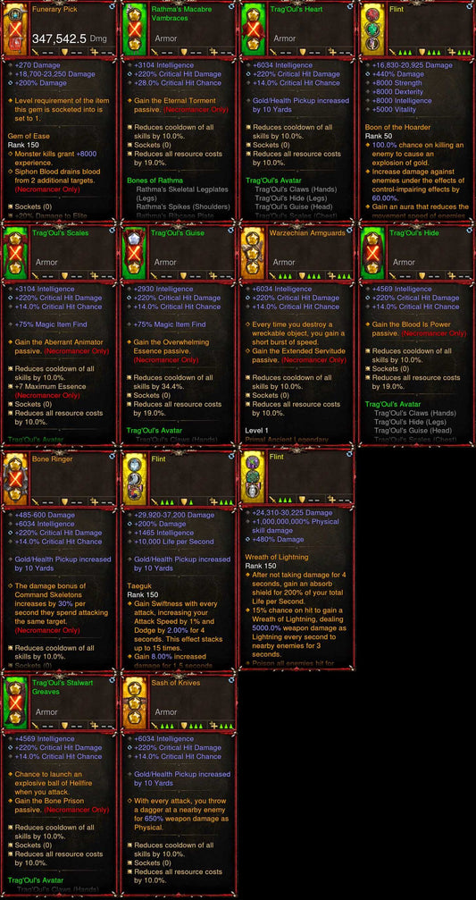 [Primal Ancient] 1-70 BobbaPearl's v3 Trang'Oul Necromancer Set #B7-Modded Sets-Diablo 3 Mods ROS-Akirac Diablo 3 Mods Seasonal and Non Seasonal Save Mod - Modded Items and Sets Hacks - Cheats - Trainer - Editor for Playstation 4-Playstation 5-Nintendo Switch-Xbox One