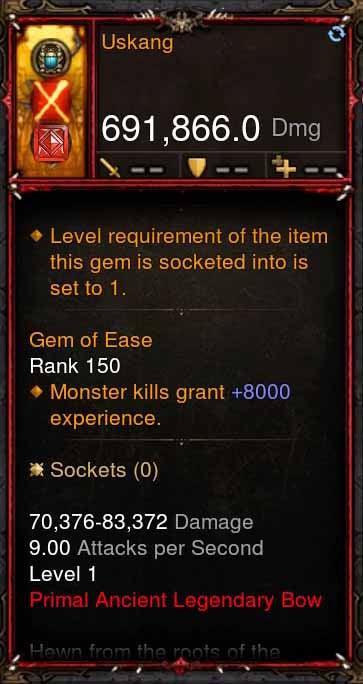 [Primal Ancient] 691k DPS Uskang Diablo 3 Mods ROS Seasonal and Non Seasonal Save Mod - Modded Items and Gear - Hacks - Cheats - Trainers for Playstation 4 - Playstation 5 - Nintendo Switch - Xbox One