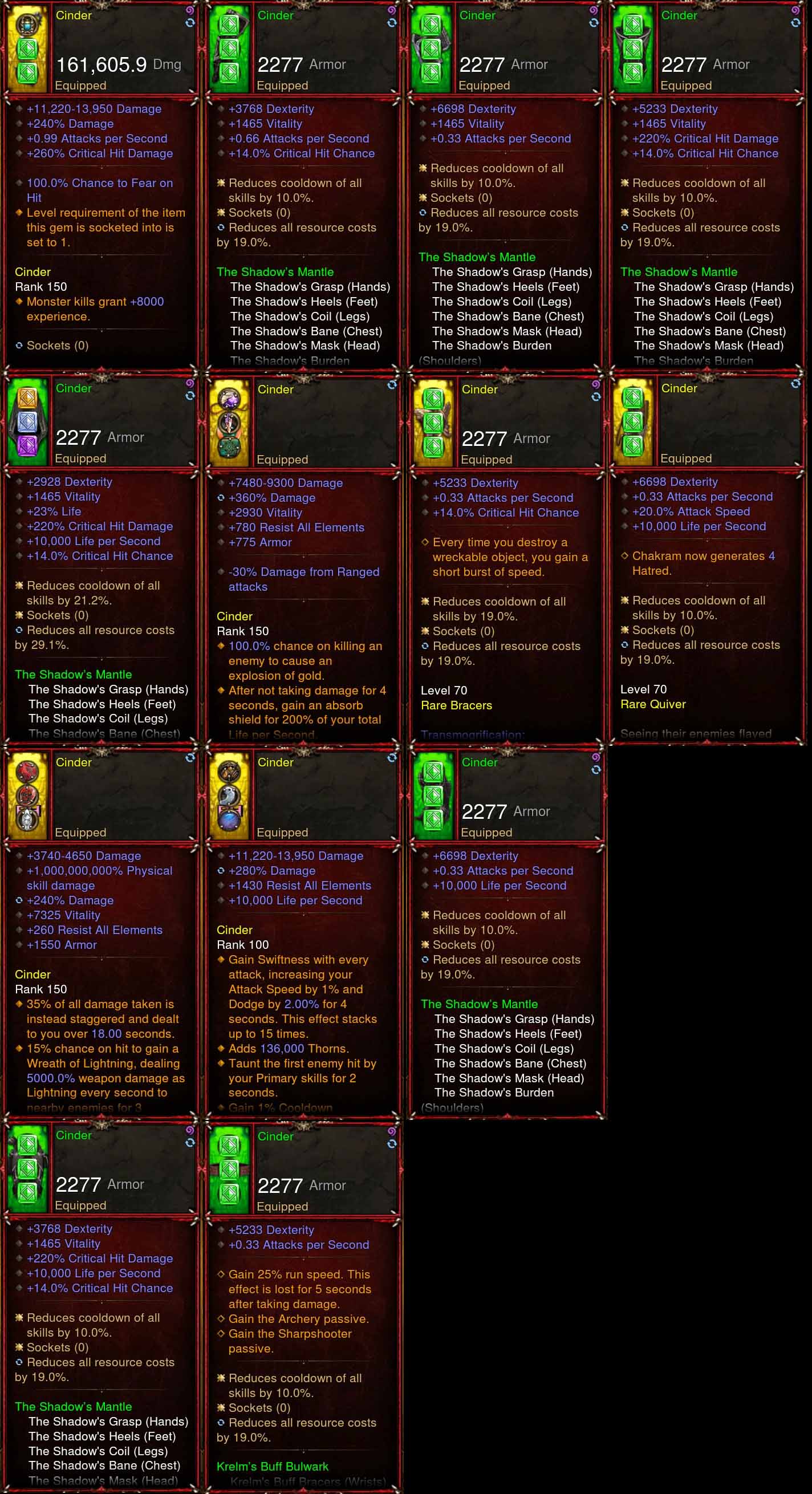 [Primal Ancient] [ Quad DPS] Mortality v1 Cinder Super Movement Speed Shadow Mantle Set (Faster Than IMv5's) Diablo 3 Mods ROS Seasonal and Non Seasonal Save Mod - Modded Items and Gear - Hacks - Cheats - Trainers for Playstation 4 - Playstation 5 - Nintendo Switch - Xbox One