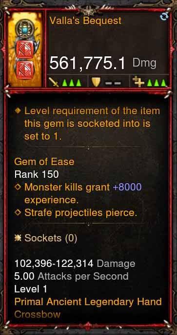 [Primal Ancient] 561k Actual DPS Vallas Bequest - Diablo 3 Mods Store - Seasonal and non-seasonal - Modded Items and Gear for PlayStation 4, PlayStation 5, Nintendo Switch, and Xbox One