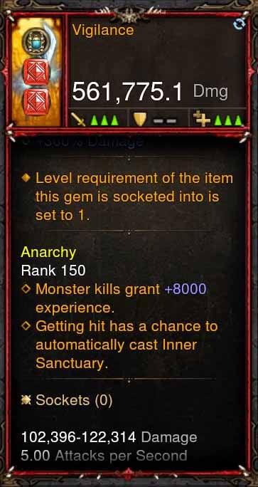 [Primal Ancient] 561k Actual DPS Vigilance - Diablo 3 Mods Store - Seasonal and non-seasonal - Modded Items and Gear for PlayStation 4, PlayStation 5, Nintendo Switch, and Xbox One