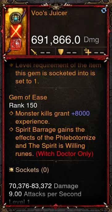 [Primal Ancient] 691k DPS Voo's Juicer - Diablo 3 Mods Store - Seasonal and non-seasonal - Modded Items and Gear for PlayStation 4, PlayStation 5, Nintendo Switch, and Xbox One