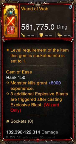 [Primal Ancient] 561k Actual DPS Wand of Woh-Diablo 3 Mods - Playstation 4, Xbox One, Nintendo Switch