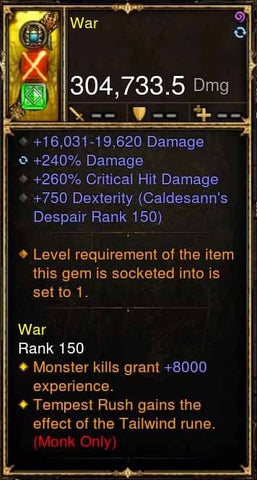 War Addon: 304k Actual DPS Warstaff of General Quang Modded Weapon-Diablo 3 Mods - Playstation 4, Xbox One, Nintendo Switch