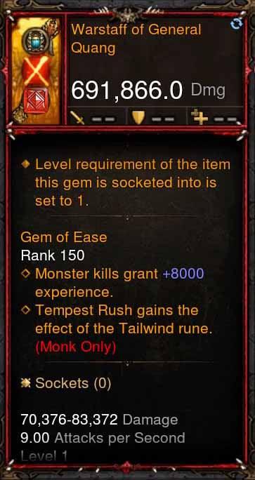 [Primal Ancient] 691k DPS Warstaff of General Quang Diablo 3 Mods ROS Seasonal and Non Seasonal Save Mod - Modded Items and Gear - Hacks - Cheats - Trainers for Playstation 4 - Playstation 5 - Nintendo Switch - Xbox One
