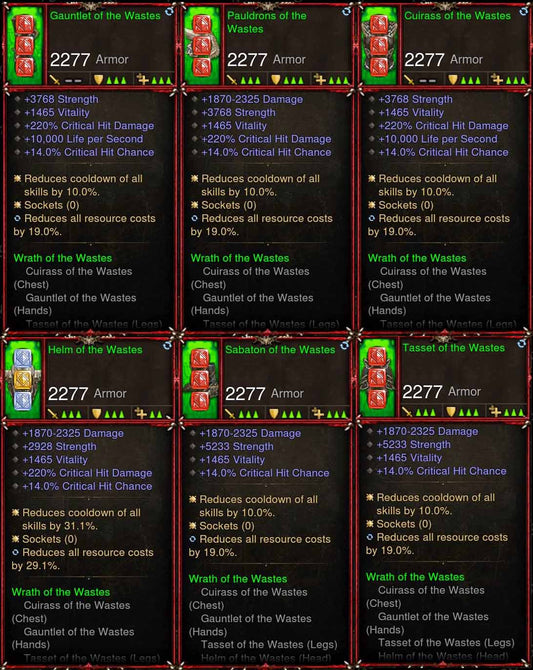 [Primal Ancient] 6x Waste Barbarian Set Diablo 3 Mods ROS Seasonal and Non Seasonal Save Mod - Modded Items and Gear - Hacks - Cheats - Trainers for Playstation 4 - Playstation 5 - Nintendo Switch - Xbox One